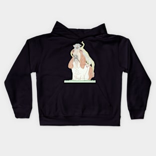 A dog and his best friend Kids Hoodie